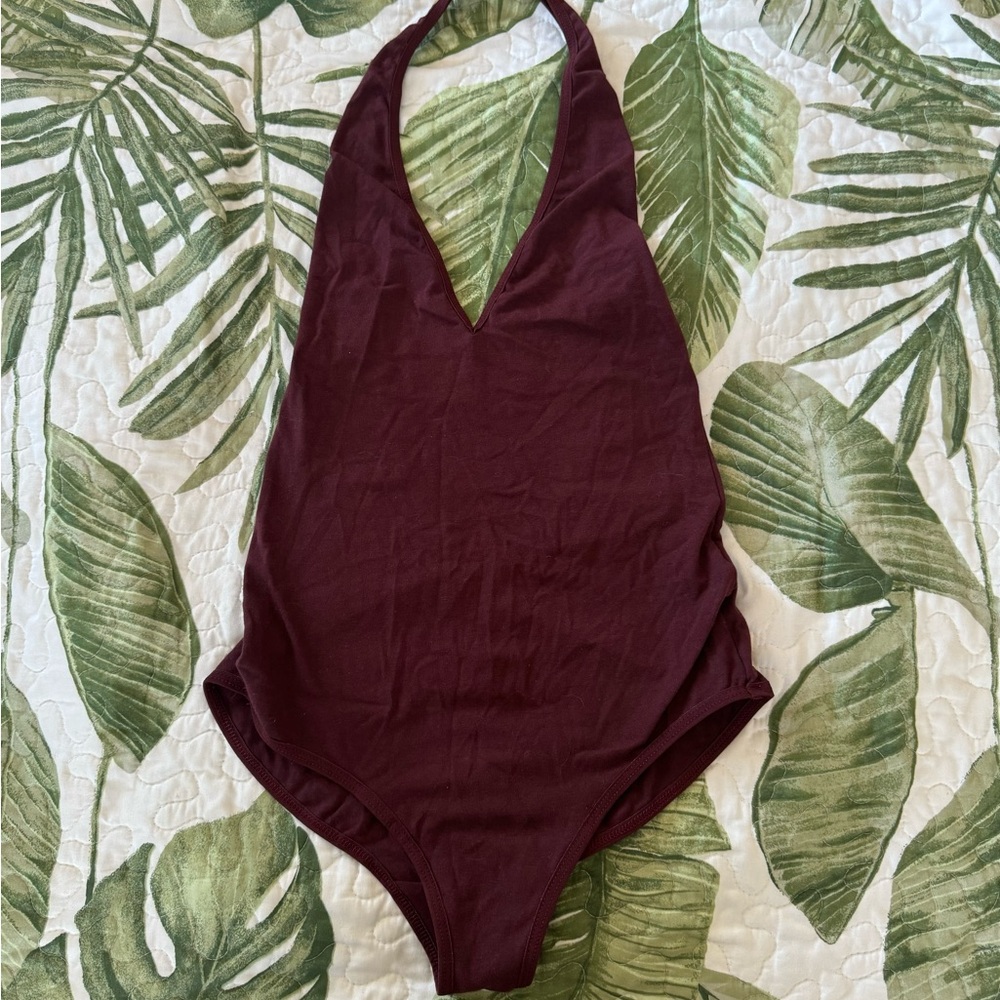 AMERICAN APPAREL Pre-Gildan OG Spandex Halter Bodysuit